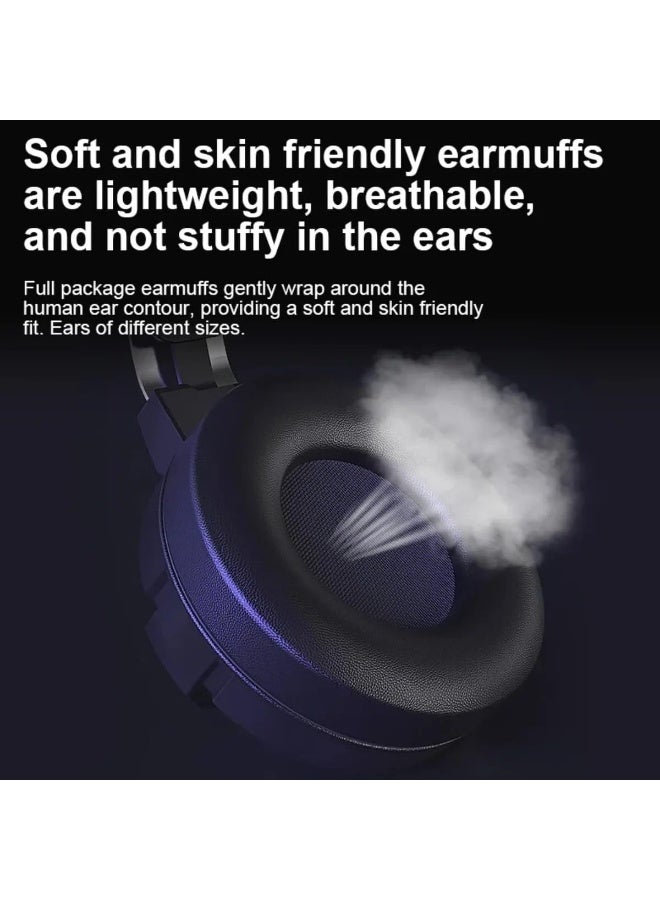 بينجل سماعة ألعاب G20 USB RGB - صوت محيطي افتراضي 7.1 ومكبرات صوت 40 مم مع صوت جهير عميق - وسادات أذن جلدية مسامية - ميكروفون قابل للفصل مع خاصية إلغاء الضوضاء - متوافقة مع أجهزة الكمبيوتر الشخصية و PS4 | أسود - Image 4